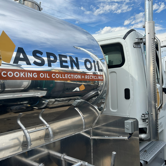 Aspen Oil tanker truck